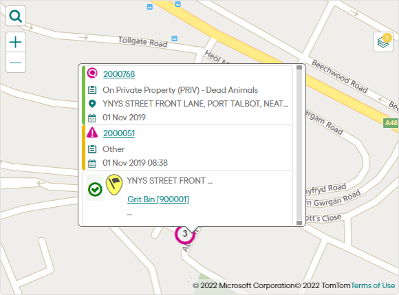 Customer Services Map